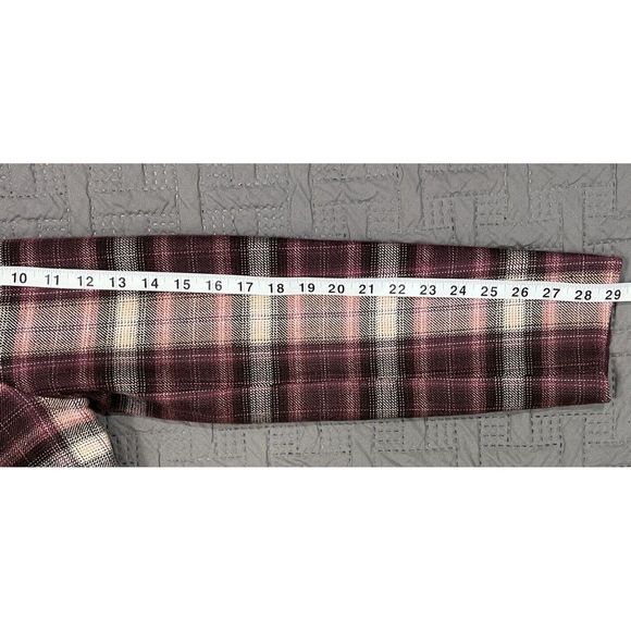 Vintage Randolph Duke The Look Y2K Wool Blend Jacket Blazer Plaid Pink Tan Sz 8 - Picture 10 of 13